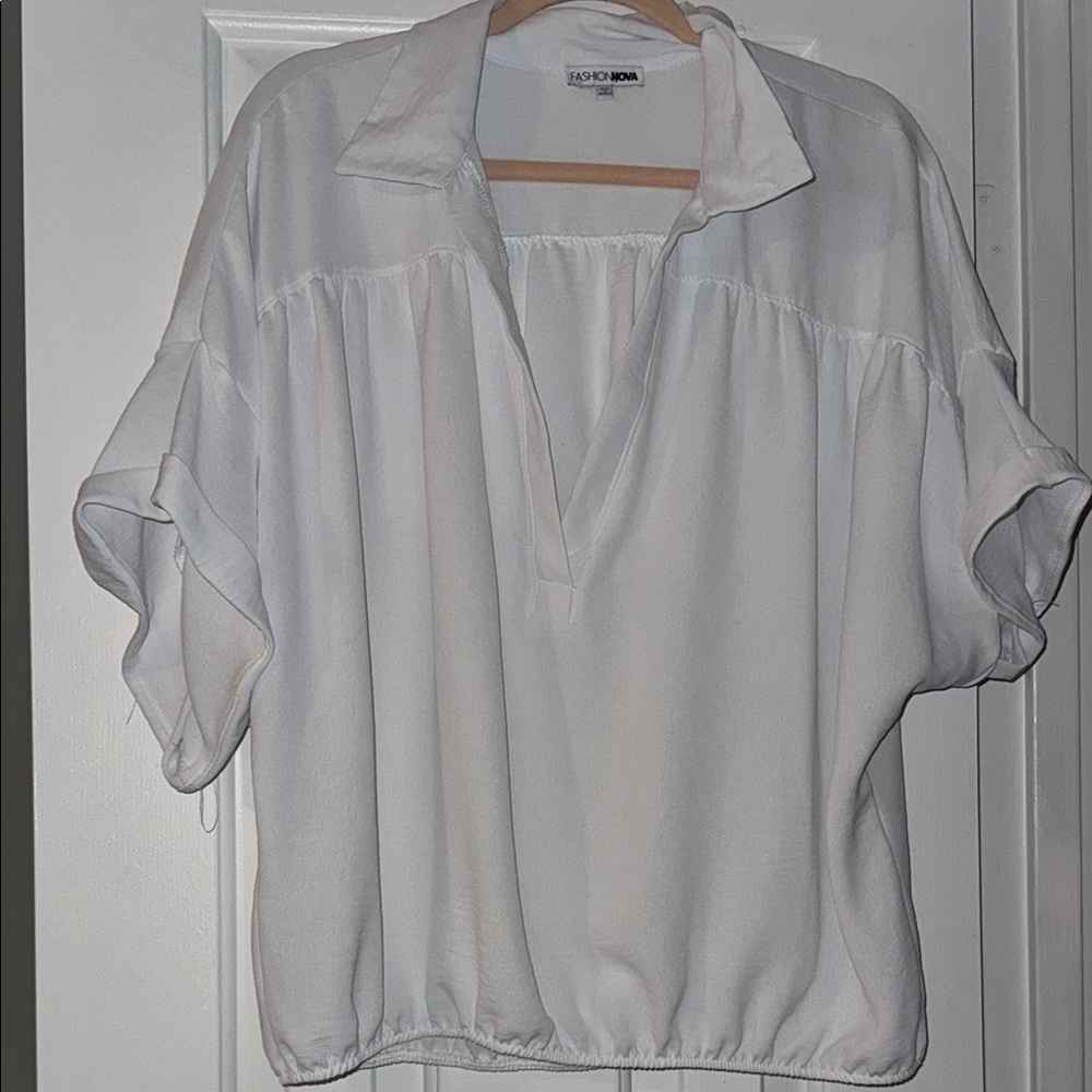 Fashion Nova Breezy Day Blouse Top